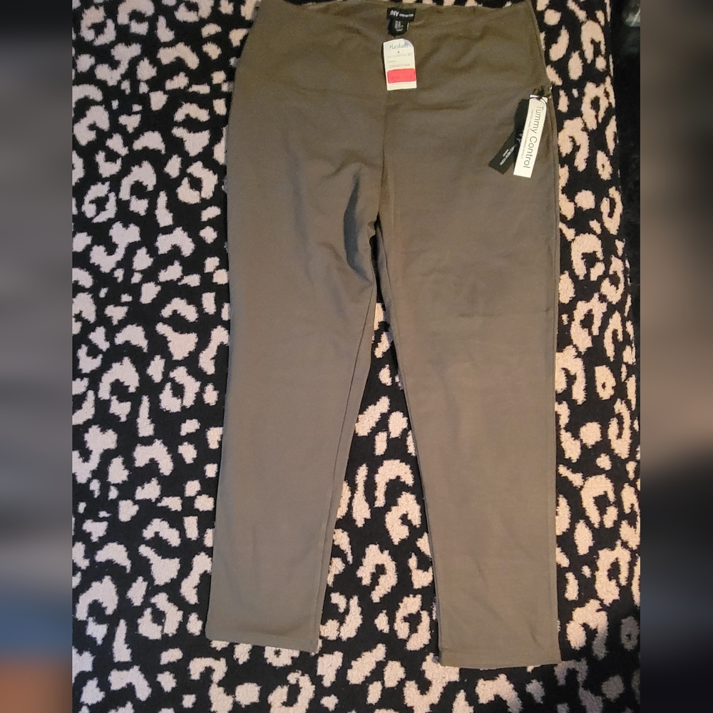 Jones New York Tummy Tuck Green Slacks